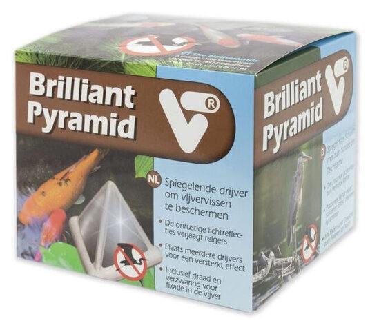 piramide VT reflecterend folie/schuim zilver/wit