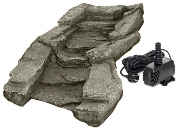 watervalset VT Garden Stream 104 cm polysteen grijs
