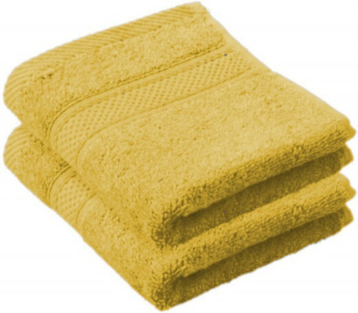 gastendoeken 30 x 50 cm katoen oranje 2 stuks