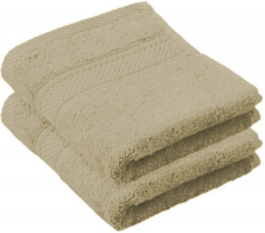 gastendoekje 30 x 50 cm katoen beige 2 stuks