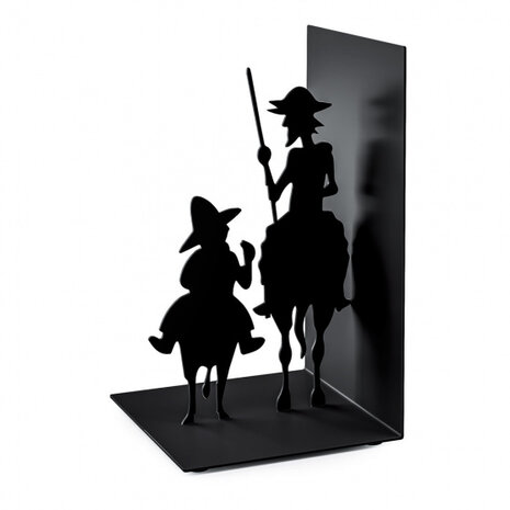 boekensteun Don&nbsp;Quijote 17 x 10 cm staal zwart