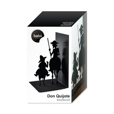 boekensteun Don&nbsp;Quijote 17 x 10 cm staal zwart