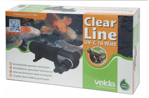 filter Clear Line UV-C 39 x 15 cm 18 watt zwart