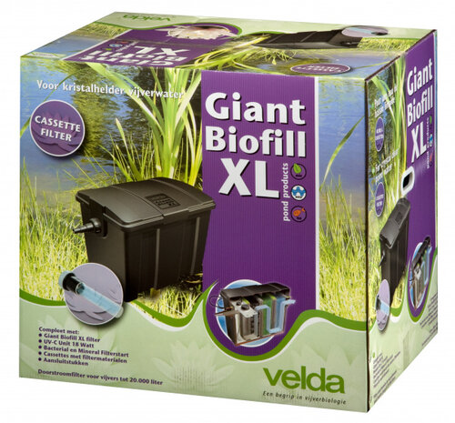 filter Giant Biofill XL 210 liter 60 x 80 cm antraciet