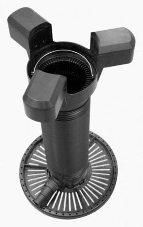 afzuigpunt Ultra Skimmer 49 x 47 cm zwart