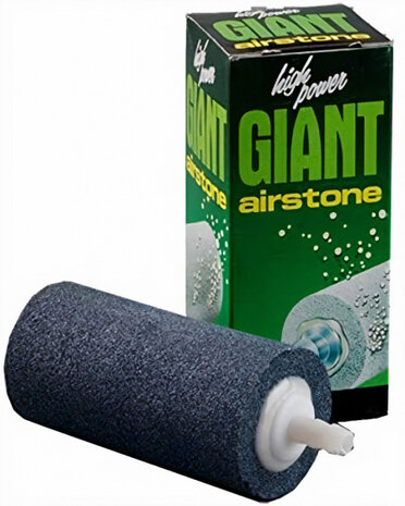 luchtsteen Giant Airstone XXL 9 x 5 cm steen grijs