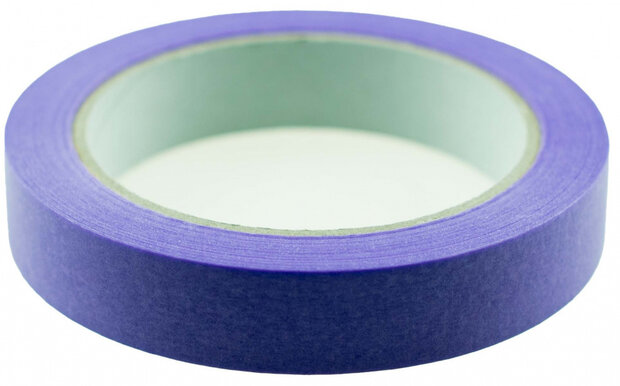 afplaktape Low-Tack Masking 25 mm x 50 m papier paars