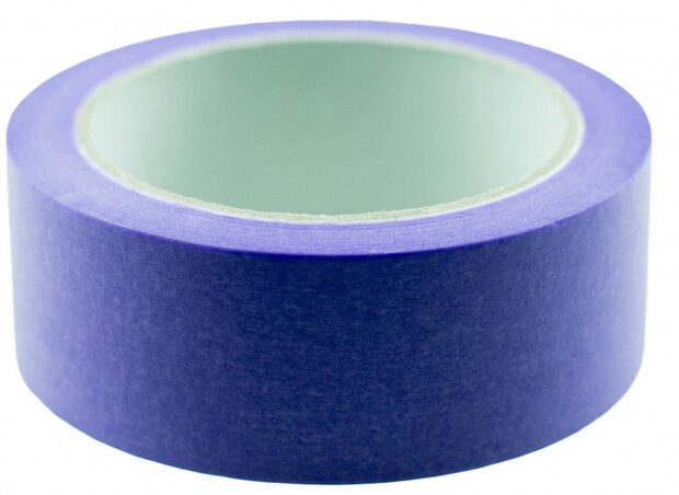 afplaktape Low-Tack Masking 38 mm x 50 m papier paars