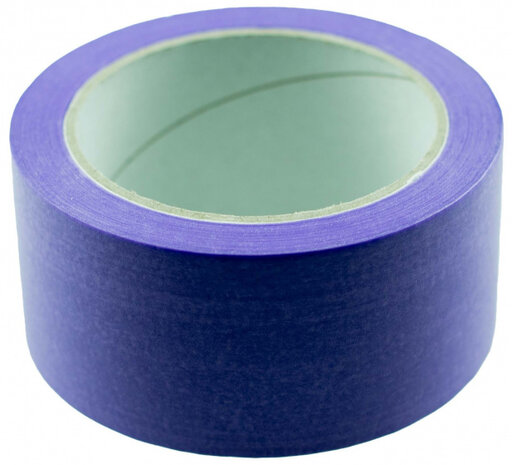 afplaktape Low-Tack Masking 50 mm x 50 m papier paars