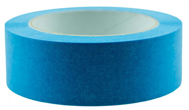 afplaktape Washi 38 mm x 50 m papier blauw