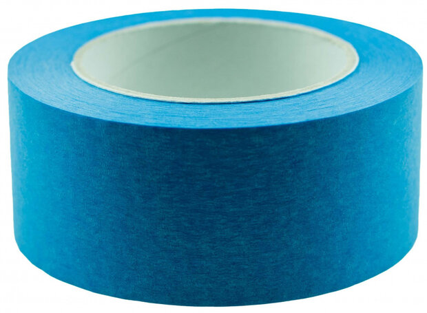 afplaktape Washi 50 mm x 50 m papier blauw
