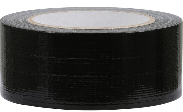 ducttape 50 mm x 50 m 70 mesh zwart