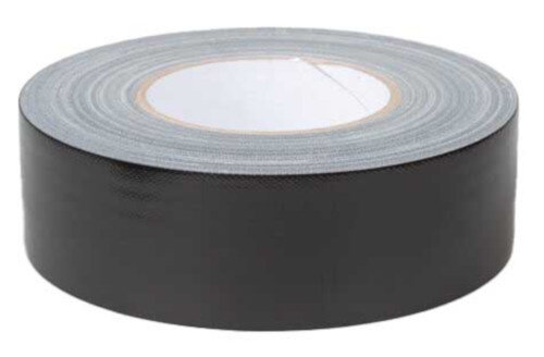 ducttape 50 mm x 50 m 70 mesh/polyetheen matzwart