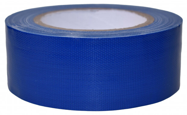 ducttape 50 mm x 25 m 70 mesh/polyetheen blauw
