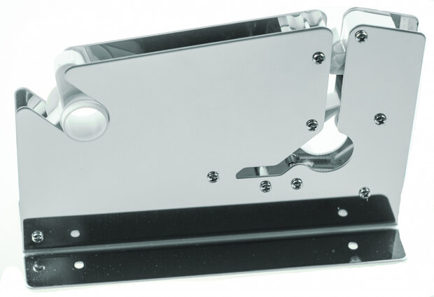 zakkensluiter 12 mm RVS zilver