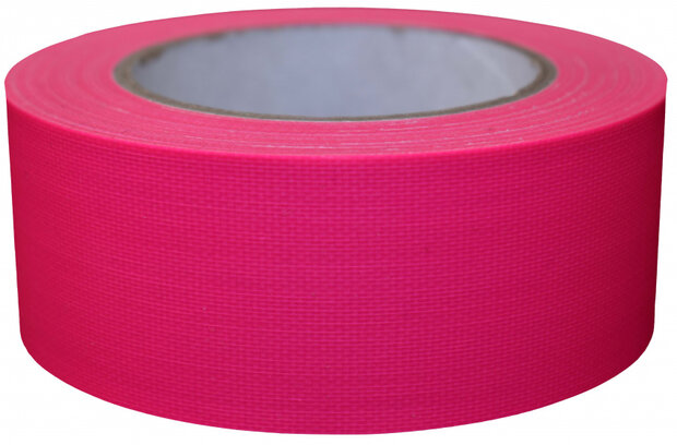 ducttape fluoriserend 50 mm x 25 m 70 mesh roze