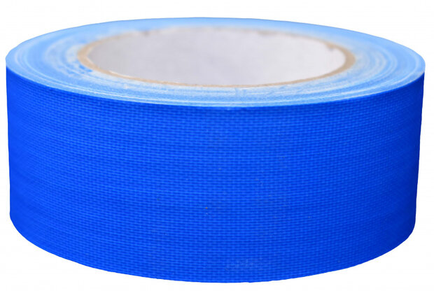 ducttape fluoriserend 50 mm x 25 m 70 mesh blauw
