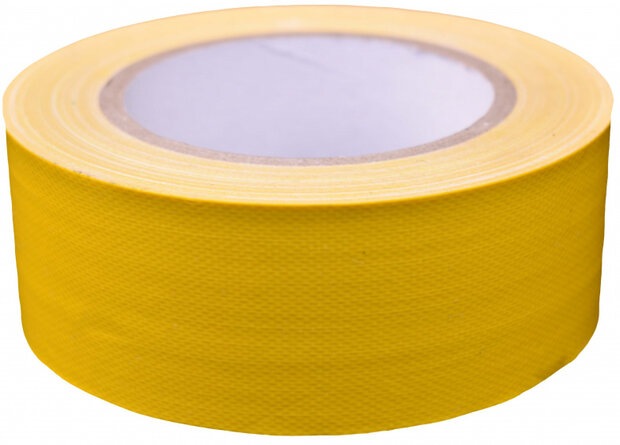 ducttape fluoriserend 50 mm x 25 m 70 mesh donkergeel
