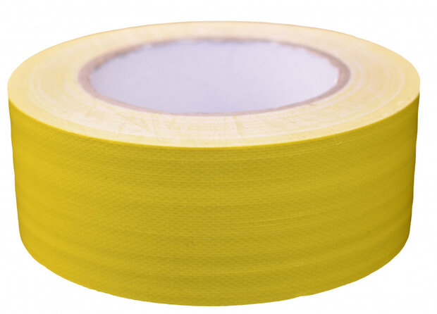 ducttape 50 mm x 25 m 70 mesh/polyetheen geel