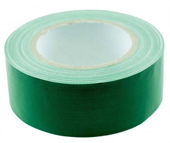 ducttape 25 m x 55 mm 70 mesh/polyetheen groen