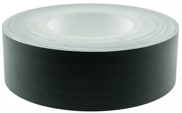 ducttape 50 mm x 25 m 70 mesh/polyetheen zwart