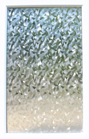 raamfolie Scherven 45 cm x 15 m PVC VS016 transparant