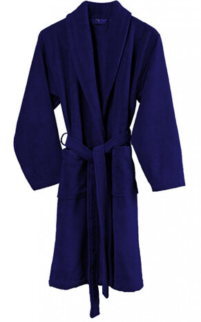 badjas Gentle heren katoen donkerblauw maat XL