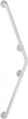 wandbeugel Secura 124 x 25 cm aluminium wit