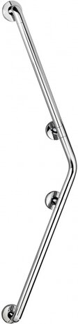wandbeugel Secura 124 x 25 cm aluminium chroom
