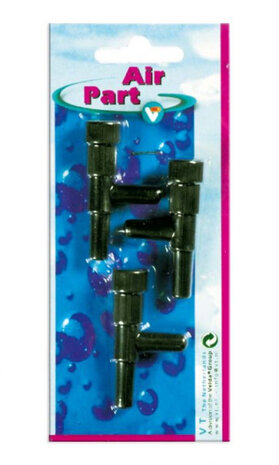 verdeelkranen vijverbeluchting VT 4/6 mm zwart 3 stuks