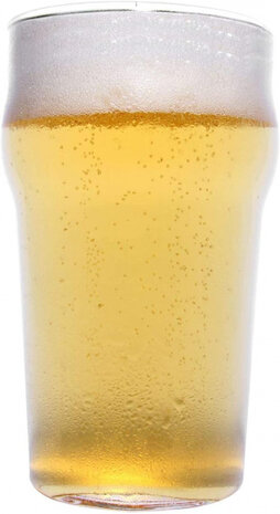 bierglas half 350 ml 15 x 9 cm glas transparant