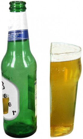 bierglas half 350 ml 15 x 9 cm glas transparant