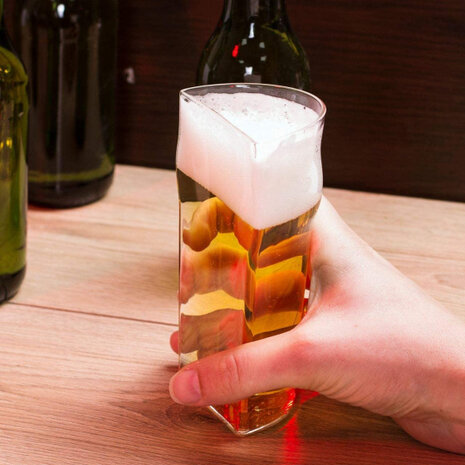 bierglas half 350 ml 15 x 9 cm glas transparant
