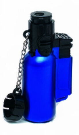 aansteker Turbo 7,5 cm staal/PVC blauw