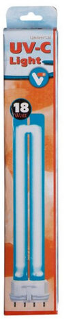 pl-lamp UV-C VT 18 watt 27,5 cm glas transparant