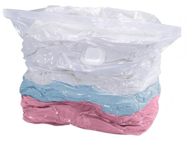 vacu&uuml;mzak Cube 70 x 135 cm polyetheen transparant