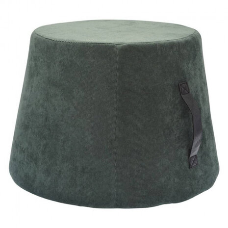poef 45 x 35 cm fluweel/polyurethaan groen