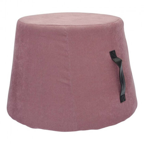 poef 45 x 37 cm fluweel/polyurethaan paars