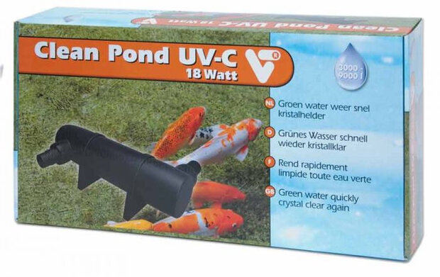 UV-C filter Clean Pond 18 watt polyetheen zwart