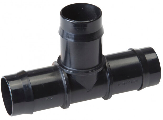 T-stuk vijverslang 20 mm zwart