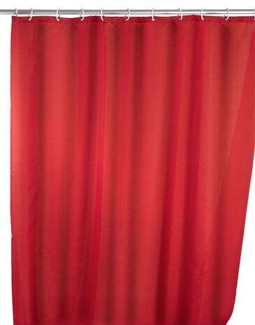 douchegordijn 180 x 200 cm polyester rood