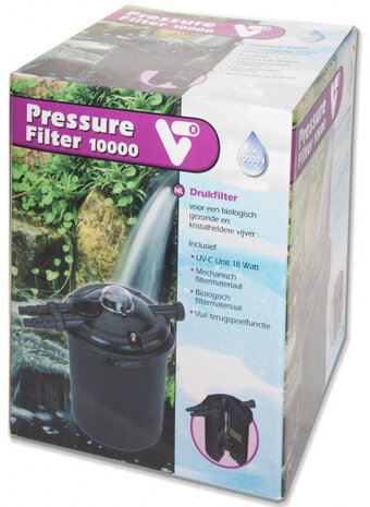 drukfilter 10000 VT 5000 l/u 40,5 x 37 cm zwart 6-delig