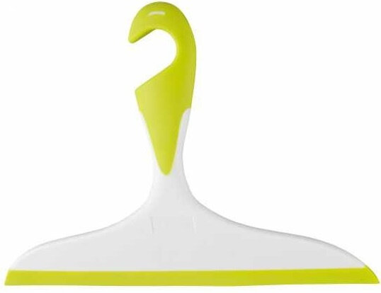 douchewisser 17 x 23 cm geel/wit