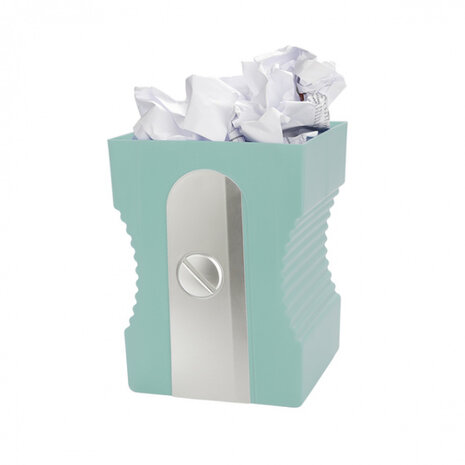 papierbak puntenslijper 29 x 21 cm turquoise