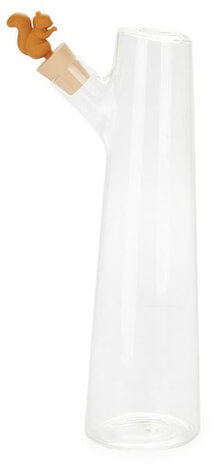 karaf eekhoorn 1 L glas 31 x 13,5 cm transparant/bruin