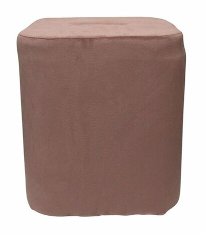 kruk 35 x 38 cm fluweel roze