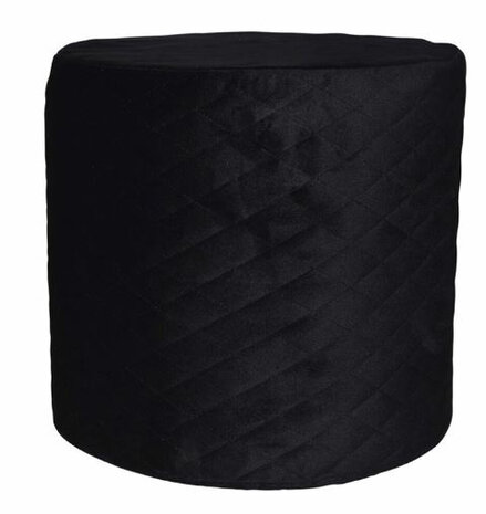 kruk 34 x 31 cm fluweel zwart