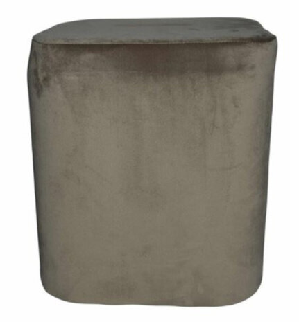 kruk 35 x 38 cm fluweel bruin