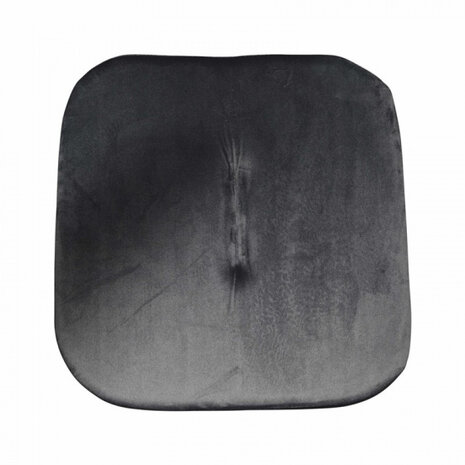 kruk 35 x 38 cm fluweel antraciet