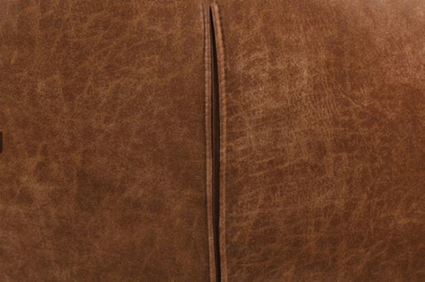 fauteuil Victor 68 x 78 cm kunstleer/staal cognac